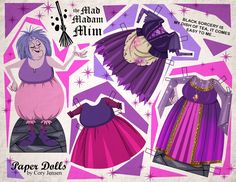 the paper dolls are all dressed up and ready to be made into their own costumes