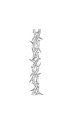 a black and white drawing of a vine