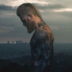 Josh Mario John, Man With Tattoos, Man With Long Hair, Undercut Long Hair, Viking Men