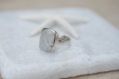 Moonstone ~ Sterling Silver 925 ~ Handmade ~ Gemstone ~ Statement ~ Everyday ~ Hippie ~Bohemian~June Birthstone 》D E T A I L S《 ✦ M E T A L : Sterling Silver 925 ✦ S T O N E : Moonstone ✦ B I R T H S T O N E : June 💎 Because of the name, this stone always had a strong connection with the magic of the moon. The moonstone is known as a protection for travelers, a gift of love & passion and a path to wisdom. 》 O T H E R * S T O N E * O P T I O N S 《 Rose Quartz Aqua Chalcedony ✧ Please note na Silver Jewelry With Large Rectangular Stone, Bohemian Jewelry With Rectangular Gemstone, Bohemian Rectangular Gemstone Jewelry, Bohemian Jewelry With Rectangular Stone For Gift, Silver Jewelry With Rectangular Natural Stones, Rectangular Ring, Middle Finger Ring, Square Stone, Aqua Chalcedony