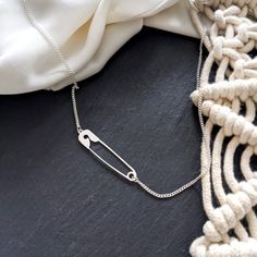 Safety pin necklace, Silver Safety Pin charm, layering necklace, minimalist necklace, love LUCKY necklace, cool gifts for Christmas++FREE SHIPPING++Made of high-quality Silver plated brass base.* Nickel freeTotal length: 16.5"size of pendant: 0.35" x 1.57"Safety pin- In Gold finish: https://www.etsy.com/uk/listing/647297318/safety-pin-necklace-safety-pin-charm?ref=shop_home_active_1&frs=1Item will arrive in pretty gift packaging, and you can ask us to add your personal note.Want to see more Minimalist Safety Pin Jewelry For Gifts, Minimalist Safety Pin Jewelry As A Gift, Minimalist Safety Pin Jewelry As Gift, Minimalist Safety Pin Necklace For Everyday, Silver Paperclip Chain Charm Necklace As A Gift, Adjustable Minimalist Charm Necklace With Silver Chain, Minimalist Silver Chain Charm Necklace For Gift, Minimalist Silver Chain Charm Necklace As Gift, Minimalist Silver Chain Charm Necklace, Adjustable