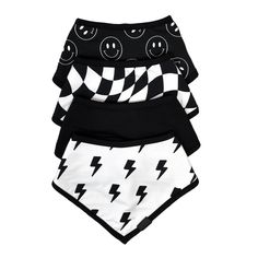 Bamboo Bandana Bibs (4-Pack) by The Newborn Shoppe x REBELBRO. 4-pack 0-36 months. 95% bamboo viscose + 5% spandex Organic cotton terry Metal snap closure Neutral Clothing, Baby Bats, Bandana Bibs, Pajama Romper, Baby Co, Christmas Blankets, Bandana Bib, Halloween School, Sleep Sacks