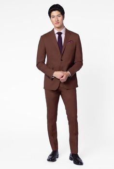 Howell Wool Stretch Brown Suit Gray Suits, Suits Black, Blue Suits, Brown Suit, Custom Suits, Brown Blazer, Brown Suits, Custom Suit, Gray Suit