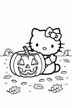 Hello Kitty Halloween Coloring Pages Halloween Coloring Pages Free Printable, Free Printable Hello Kitty, Cute Halloween Pictures, Halloween Coloring Pictures, Hello Kitty Coloring Pages, Kitty Coloring Pages, Fun Craft Projects, Halloween Coloring Pages Printable, Mom Coloring Pages