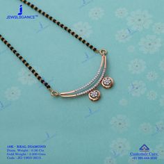 Get In Touch With us on +919904443030 Real Diamond Mangalsutra, Frozen Jewelry, Real Diamond Jewellery, Bridal Jewelry Necklace