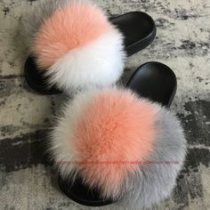 Fuzzy Slides, From Rags To Riches, Rags To Riches, Slip And Slide, Fresh Shoes, Sandals Slippers, Ugg Slippers