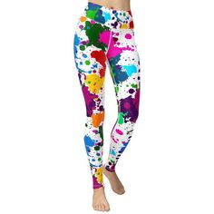 Designed to minimize distractions and maximize comfort, these lightweight yoga pants give you full freedom to move. Complete with concealed inside pockets to carry along any essentials. The high rise covers your core, lies smooth under tops, and won’t dig in. Fits like a second skin—perfect for yoga or the gym. Artistic Stretch Multicolor Bottoms, Artistic Multicolor Stretch Bottoms, Artistic Multicolor Bottoms For Spring, Tight Multicolor Leggings For Spring, Multicolor Paint Splatter Bottoms For Spring, Spring Multicolor Paint Splatter Bottoms, Running Trousers, Yoga Hands, Slim Hips