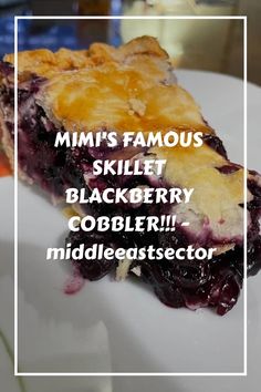 MIMI’S FAMOUS SKILLET BLACKBERRY COBBLER!!! - middleeastsector https://middleeastsector.com/mimis-famous-skillet-blackberry-cobbler/ Homemade Graham Cracker Crust, Berry Cobbler, Refrigerated Pie Crust, Frozen Berries, How To Make Cheesecake, Easy Cheesecake