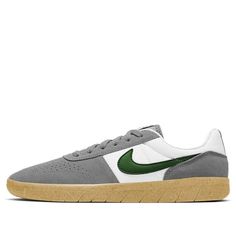 Nike Team Classic SB 'Particle Grey Forest Green' AH3360-016 (SNKR) Grey Forest, Nike Sb, Forest Green, Skateboard, Forest, Nike, Grey, Green