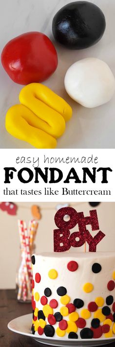 an easy homemade fondant that tastes like buttercream is so fun to make