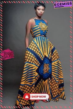 Round Neck Sleeveless Dress Mode Prints, Corporate Chic, Afrikaanse Mode, African Inspired Fashion, African Print Dress, African Print Dresses, African Print Fashion Dresses, Kitenge, African Clothing Styles