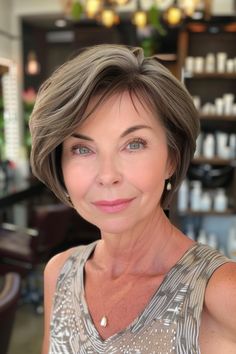 Embrace your timeless beauty and elevate your style with our curated collection of over 50 elegant hairstyles for women over 60 in 2024. As you gracefully navigate this incredible chapter of your life, discovering a Gray Pixie, Gray Hair Pixie Cuts, Short Silver Hair, Latest Haircuts, Choppy Hair, Hair Pixie