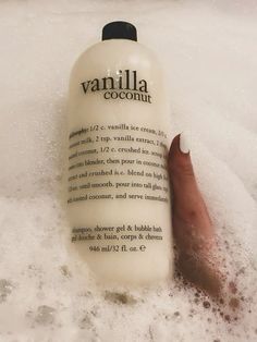 Philosophy Vanilla Coconut, Vanilla Coconut Philosophy, Vanilla Body Wash Aesthetic, Coconut Vanilla Perfume, Philosophy Vanilla, Philosophy Shower Gel, Coconut Body Wash, Vanilla Aesthetic, Freetime Activities