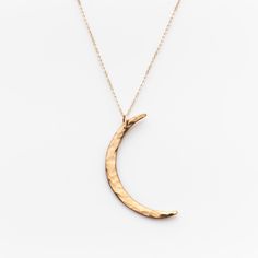 Crescent Moon Necklace - Nashelle Celestial Crescent 14k Gold Necklace, 14k Gold Crescent Celestial Necklace, Celestial Hand Forged Necklace Gift, Crescent Moon Charm Necklace In 14k Gold, 14k Gold Filled Crescent Moon Necklace, 14k Gold Moon Charm Necklace In Half Moon Shape, 14k Gold Half Moon Necklace With Moon Charm, 14k Gold Half Moon Necklace With Moon Phase Detail, 14k Gold Half Moon Necklace With Moon Phase