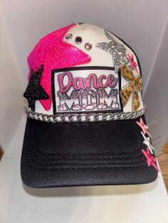 Dance Mom 2 themed Trucker Patch Hat. Message me your school colors.  These are the hottest trend on social media today. Great for festivals, concerts, night life and everyday wear. This foam trucker hat is fully adjustable and offered in hat colors Black, White, Light Pink, Neon Pink, Neon Yellow and Green Camouflage. Custom Hats avail. One size fits all. $35 Small Print: patch, mama, cowboy, hat, faith, rock and Roll, trucker, patch, cap, chain, iron on, sew on, festival, concert, neon, baseba Football Hat Designs, Fun Adjustable Baseball Cap For Streetwear, Hip Hop 5-panel Hat, Trendy Adjustable Costume Hats And Headpieces For Festival, Hip Hop Trucker Hat With Letter Print, Hip Hop Trucker Hat With Letter Print Visor, Novelty Snapback Trucker Hat For Party, Fun Snapback Baseball Cap For Parties, Fun Party Snapback Baseball Cap