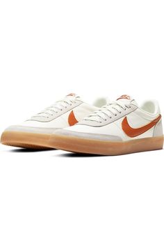 Nike Killshot 2 Sneaker (Men) | Nordstrom Nike Retro Skate Shoes With Gum Sole, Retro Nike Skate Shoes With Gum Sole, Nike Retro Leather Skate Shoes, Nike Sneakers For Skateboarding With Gum Sole, Retro Nike Leather Skate Shoes, Retro Nike High-top Sneakers With Gum Sole, Nike Retro Skate Shoes With Contrast Sole, Nike Tennis Sneakers With Rubber Sole, Vintage Nike Leather Skate Shoes