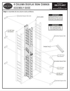 the column display row corner assembly guide