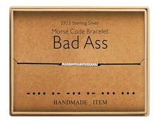 Bad Ass Morse Code Bracelet Bracelets Beads, Men Bracelets, Silk Bracelet, Presents For Her, Secret Messages