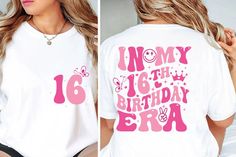 20th Birthday Shirts, Girls 9th Birthday, 89th Birthday, 54th Birthday, Png Girl, 31st Birthday, Trendy Shirt Designs, Girls 21st, Queen Birthday