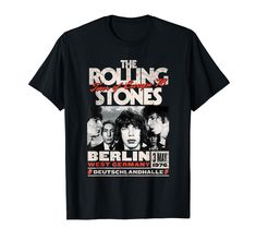 PRICES MAY VARY. Authentic Licensed Bravado Rolling Stones Merchandise Legal and Official Rolling Stones Merchandise in partnership with Bravado International Group, a Universal Music Group Company; 2021 Lightweight, Classic fit, Double-needle sleeve and bottom hem Rolling Stones Shirt Walmart, Universal Music Group, Band Tees, Cotton On, Rolling Stones, Branded T Shirts, Berlin, Top Styles, Fashion Branding