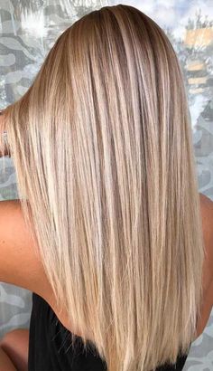 blonde hair • balayage • long hair • straight hair ••• #hairinspo #hairgoals #hairtrends Perfect Blonde Hair, Cool Blonde Hair, Straight Blonde Hair, Balayage Blonde, Blonde Hair Inspiration, Blonde Hair Shades