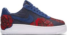 Nike Force 1 Upstep Low Denim Rose Blue (W) Golden Shoes, Turf Shoes, Sneaker Magazine, Street Sneakers, Nike Air Force Ones, Rose Blue, Air Force Ones, Hot Sneakers, Jordan Retro