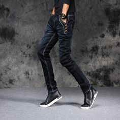 1 Slim Fit Dark Wash Pants For Fall, Dark Wash Slim Fit Pants For Fall, Fall Slim Fit Dark Wash Pants, Slim Denim Jeans For Fall, Fitted Dark Wash Jeans For Winter, Trendy Dark Wash Jeans With Button Zip Fly, Slim Dark Wash Jeans For Spring, Winter Dark Wash Mid-rise Jeans, Fitted Blue Jeans