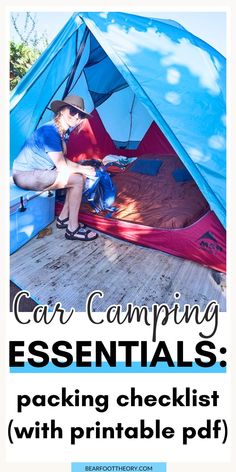 Use my car camping checklist to get organized, pack quickly, and avoid forgetting the essentials! It is helpful whether you are a beginners who is learning how to car camp or if you’ve been camping for years and just need a checklist to help you pack efficiently and stay organized. Car Camping Checklist, What To Bring Camping, Car Camping Essentials, Camping Packing List, Camping Shoes, Winter Car, Cool Tents, Packing Checklist, Camping Checklist