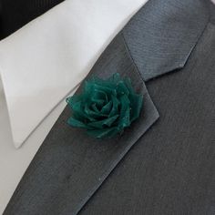 Organza Rose Lapel Pin / Men's Flower Lapel Pin/ Wedding | Etsy Green Flower-shaped Brooches For Weddings, Elegant Green Lapel Pin For Wedding, Elegant Green Wedding Lapel Pin, Green Wedding Brooches, Flower Shaped Rose Design Brooches For Wedding, Flower Rose Design Brooch For Wedding, Flower Rose Design Brooches For Wedding, Wedding Flower Brooch With Rose Design, Lapel Pins Wedding