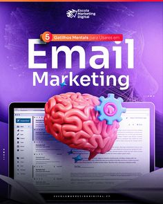 an email marketing book with a laptop on it