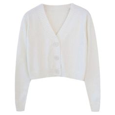 Long Sleeve Sweater Cardigan Sexy V-Neck Button Down Cropped Jacket – lastrafashion Abbey Bonimable, Perfect Cardigan, Outfit Png, Tie Styles, White Cardigan, White Jacket, Cropped Jacket, Sweaters Oversized, Sewing Clothes