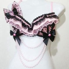 Comfortable Bras, Really Cute Outfits, Kawaii Clothes, Rave Outfits, 2000s Fashion, Character Outfits, Lookbook Outfits, Pink And Black, Upcycle Clothes