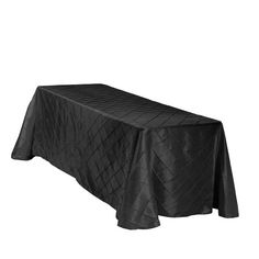 a black table cloth on a white background