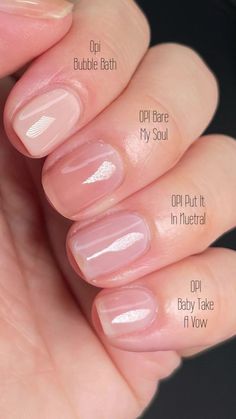 Cc Nails, Sheer Nail Polish, Sheer Polish, Natural Nails Manicure, Drugstore Lipstick, Sheer Nails, Opi Colors