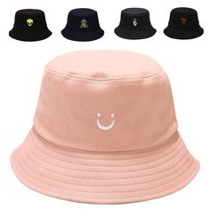 PRICES MAY VARY. 【MATERIAL】Gadfary bucket hat is made of high quality cotton, soft, lightweight and breathable, keep you comfortable. 【SIZE】Bucket Cap is one size, circumference: 22~23 inches/ 56~58cm, brim: 2 - 2.3 inches/5~6cm, one size fits most adult women and men. 【PORTABLE】Lightweight bucket cap is easy to fold，it is convenient for you to carry it everywhere. 【SIMPLE DESIGN】Black, white color is simple and classic, it is great for daily wear, differenct patterns can show that you are diffe Pink Outfit Ideas, Fashion Bucket Hat, Cute Pink Outfits, Cotton Bucket Hat, Beach Bucket, Floppy Hats, Bucket Hat Women, Bucket Cap, Sun Beach