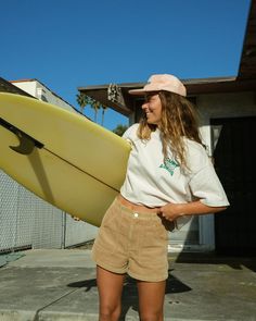 Boneyard Corduroy Shorts - Washed Sand – Surf Locos Casual Surfing Shorts, Casual Relaxed Fit Surfing Shorts, Cotton Surfing Shorts, Relaxed Fit Surfing Shorts, Surf Girl Outfits, Cute Granola Outfits, Surfer Style Outfits, Surf Aesthetic Outfit, Cute Beachy Outfits