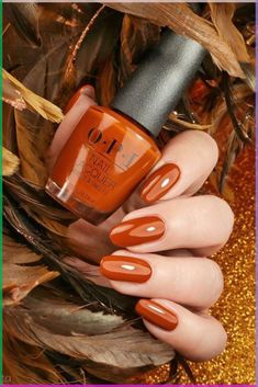 Step-by-Step Guide to Creating Adorable Bow Nail Art Designs for Summer Events\n Trend It Up, Orange Nail Designs, Orange Nail, Fall Nail Trends, Fall Gel Nails, Cute Nails For Fall, Pink Gel, Colorful Nails, Nails Polish