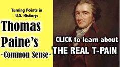 thomas paine's the real t - pain is featured in this postcard