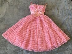 Vintage Pink Barbie Formal 1950's By Lorrie Deb Pink Barbie, Vintage Pink, Pretty In Pink, Baby Dolls, Prom Dresses, Prom, Pink