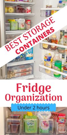 fridge organization under 2 hours with the best storage containers for refrigerators and freezers