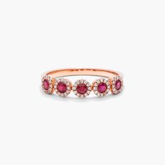 Garnet Birthstone, Rose Gold Halo, Petite Ring, Jewelry Photoshoot, Fine Ring, Garnet Jewelry, Red Gemstones, Gold Halo, Rose Gold Band