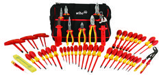 the tool set is full of tools and construction supplies, including hammers, pliers, screwdrivers, etc