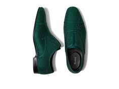 ALDO Bolivar - Men's Shoes : Dark Green : The ALDO will add a clean and sleek look to your modern style. Slip-on style for easy on/off. Cushioned footbed for all day comfort. Flexible and durable outsole. Lightweight and breathable construction. Textile upper and lining. Sythetic insole. Textile and synthetic sole. Imported. Measurements: Heel Height: 3 4 in Weight: 13 oz Product measurements were taken using size EU 42 (US Men's 9), width D - Medium. Please note that measurements may vary by si Casual Synthetic Dress Shoes With Removable Insole, Modern Sneakers With Textured Sole For Work, Modern Slip-ons With Textured Footbed, Modern Dress Shoes With Textured Sole And Flat Heel, Modern Spring Dress Shoes With Rubber Sole, Modern Low-top Dress Shoes With Textured Sole, Modern Slip-ons With Ortholite Insole For Spring, Synthetic Dress Shoes With Branded Insole For Spring, Slip-on Synthetic Dress Shoes