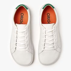 Introducing Gen 3, the latest iteration of our Origo line. These white sneakers, made from genuine leather, are designed for your everyday wear. They feature a vibrant burst of color at the ankle, adding a bold touch to the classic design. Gen 3 offers an enhanced and roomier fit, taking the Origo collection to the next level. Casual Leather Sneakers For Everyday, Everyday Lace-up Sneakers, Everyday White Custom Sneakers With Vulcanized Sole, Everyday Custom White Sneakers With Vulcanized Sole, White Sole Rubber Sneakers For Everyday Use, Sneakers With White Rubber Sole For Everyday Use, Low-top Rubber Sole Sneakers For Everyday Use, Everyday Sneakers With White Rubber Sole, Low-top Sneakers With Rubber Sole For Everyday Use