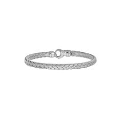 A lovely, textured basket-weave design on this chain bracelet enhances the look of any ensemble. Click on this JEWELRY & WATCHES GUIDE to learn about fit, styles, materials and more!Bracelet Details: Type: basket weave Length: 7.25-in. Width: 4-mm Weight: 11.4 grams Clasp: lobster-claw Metal: rhodium-plated sterling silver Color: Grey. Gender: female. Age Group: adult. Silver Basket, Woven Chain, Silver Chain Bracelet, Basket Weave, Sterling Silver Chain, Lobster Claw, Basket Weaving, Sterling Silver Chains, Chain Bracelet