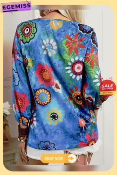 Plus Size Hippie Floral Casual Tops Plus Size Hippie, Casual Tops, Shirts Tops, Casual Shirts, Plus Size, V Neck, T Shirts, Floral