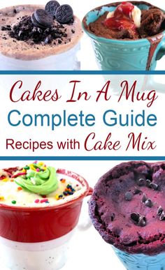 cakes in a mug complete guide recipes with cake mix