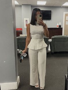 Business Professional Outfits Black Women, Girly Office Outfits, Black Femininity Classy, Modest Baddie Outfits, Modest Baddie, Church Outfit Black Women, Dinner Date Night Outfit, Cute Professional Outfits, Church Fits