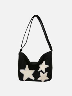 Towel Embroidery Star Shoulder Bag – Aelfric eden Towel Embroidery Designs, Underground Clothing, Y2k Cute, Metal Star, Towel Embroidery, Cute Star, Fashion Shoes Sneakers, Bag Details, Bleu Violet