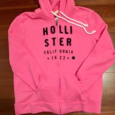 Cozy Pink Hollister Hoodie, Juniors Large. Zip Front Closure With Front Pockets. Dark Navy Hollister Logo On Front. Perfect For The Chilly Weather! Brand New With Tags!! Pink Hooded Sweatshirt For Leisure, Comfortable Pink Winter Tops, Pink Hoodie For Leisure In Fall, Pink Leisure Hoodie For Fall, Cozy Hooded Sweater With Letter Print, Casual Pink Fleece Sweater, Casual Pink Winter Sweatshirt, Pink Casual Cozy Fit Sweatshirt, Pink Cozy Fit Casual Sweatshirt